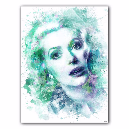 affiche-poster-tableau-cinema-catherine-deneuve-©-totor-splashed