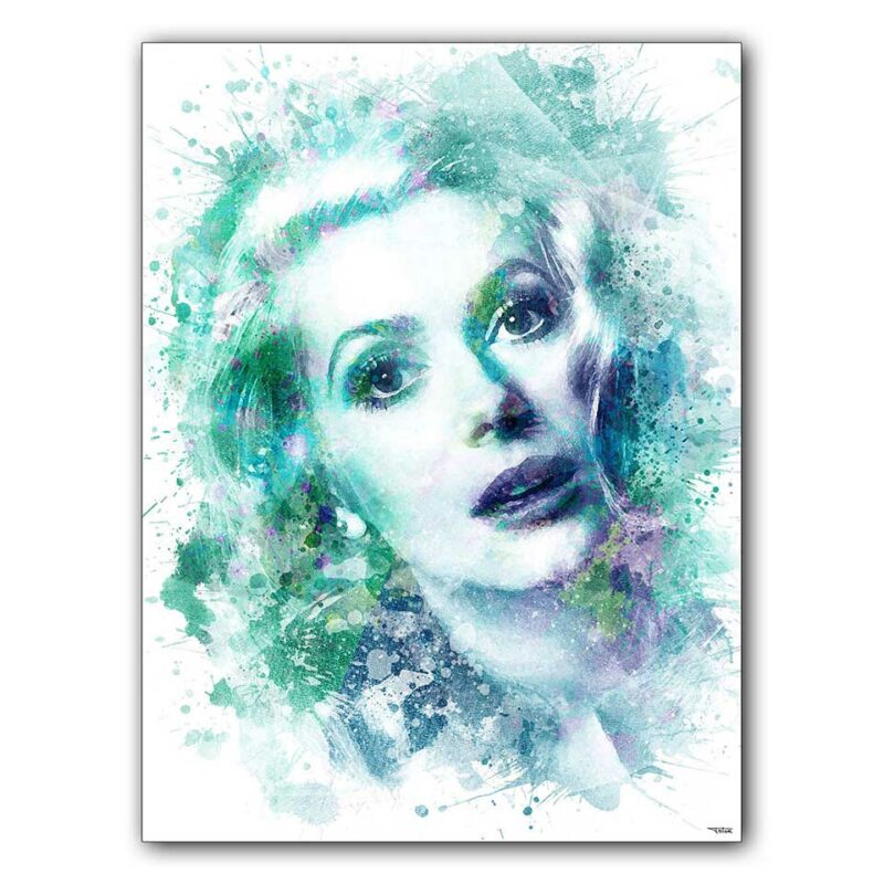 affiche-poster-tableau-cinema-catherine-deneuve-©-totor-splashed