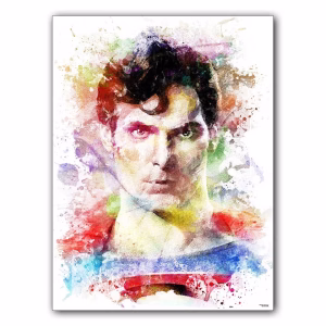 affiche-poster-tableau-cinema-christopher-reeve-superman-richard-donner-©-totor-splashed