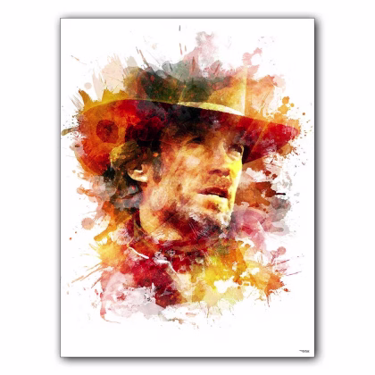affiche-poster-tableau-cinema-clint-eastwood-pale-rider-©-totor-splashed
