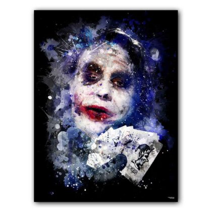 affiche-poster-tableau-cinema-heath-ledger-the-dark-knight-batman-christopher-nolan-©-totor-splashed