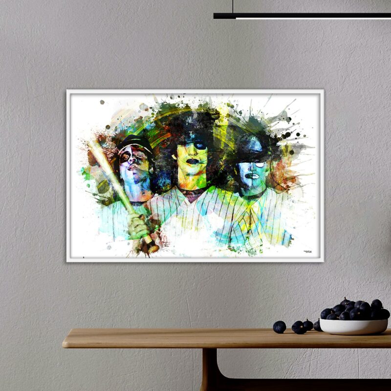poster-deco-baseball-furies-les-guerriers-de-la-nuit-peinture-digitale-60x40-italien-cinema-avec-cadre-blanc