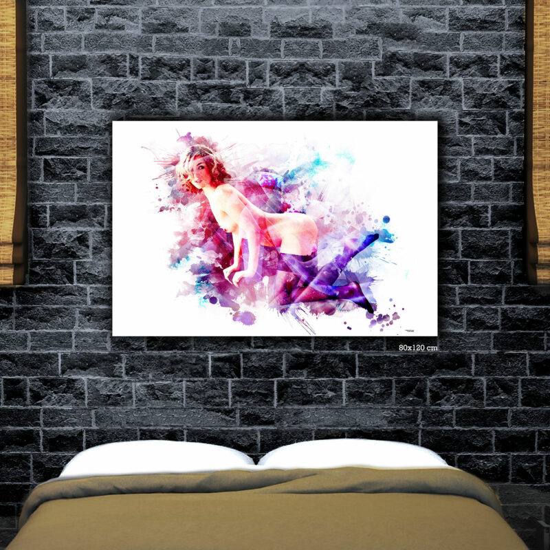 splashed-chambre-lit-tableau-120x80-italien-sexy-charme-03-sans-cadre