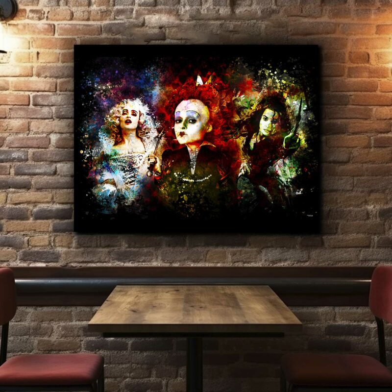 tableau-deco-helena-bonham-carter-peinture-digitale-80x60-italien-cinema-sans-cadre