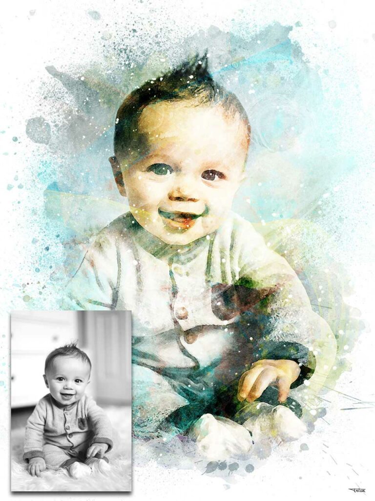 affiche-poster-tableau-portrait-bebe-assis-pyjama-©-totor-splashed-02