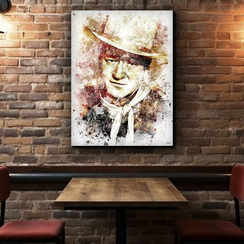 splashed-tableau-peinture-80x60-francais-cinema-john-wayne-sans-cadre