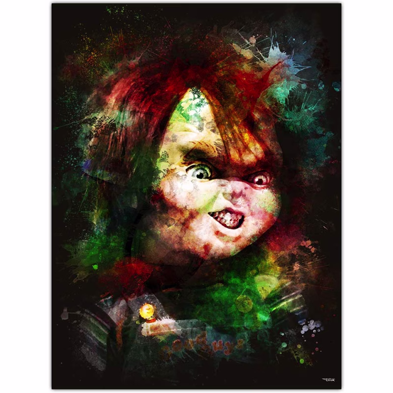 affiche-poster-tableau-cinema-chucky-2-peinture-la-poupee-de-sang-child-s-play-2-1990-john-lafia-copyright-totor-pour-splashed