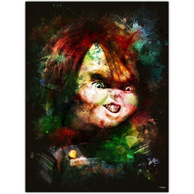 affiche-poster-tableau-cinema-chucky-2-peinture-la-poupee-de-sang-child-s-play-2-1990-john-lafia-copyright-totor-pour-splashed