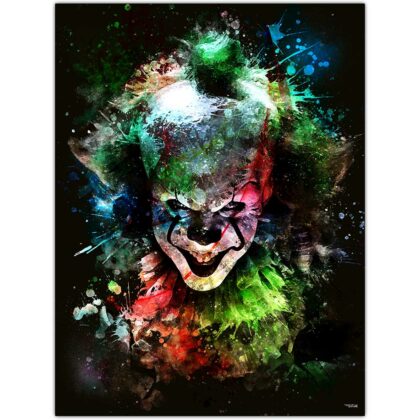 affiche-poster-tableau-cinema-pennywise-peinture-ça-it-bill-skarsgard-2017-andy-muschietti-copyright-totor-pour-splashed