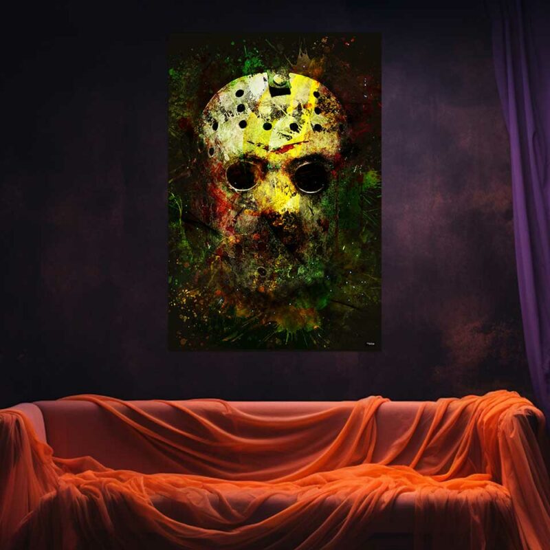 poster-120x80-cinema-jason-voorhees-peinture-masque-de-hockey-vendredi-13-chapitre-3-friday-the-13th-part-3-richard-brooker-1982-steve-miner-copyright-totor-pour-splashed