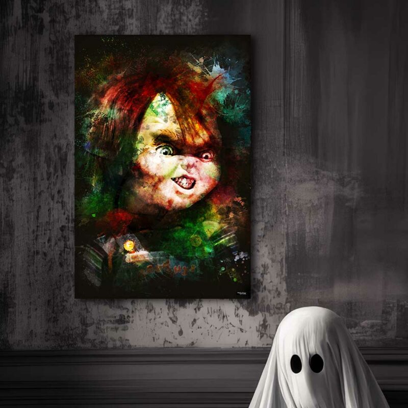 tableau-60X40-cinema-chucky-2-peinture-la-poupee-de-sang-child-s-play-2-1990-john-lafia-copyright-totor-pour-splashed