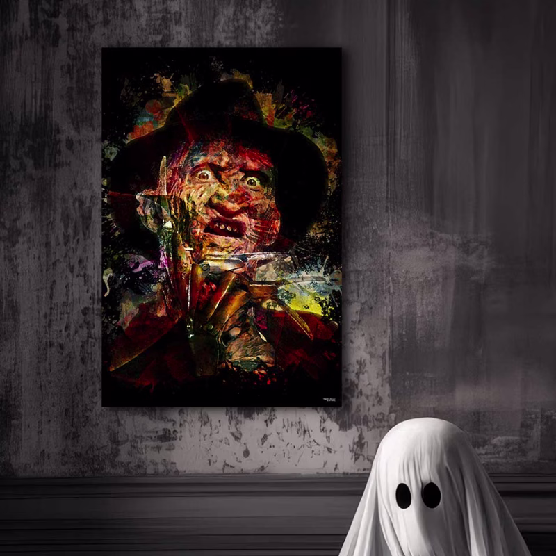 tableau-60X40-cinema-robert-englund-freddy-krueger-les-griffes-de-la-nuit-a-nightmare-on-elm-street-wes-craven-copyright-totor-pour-splashed