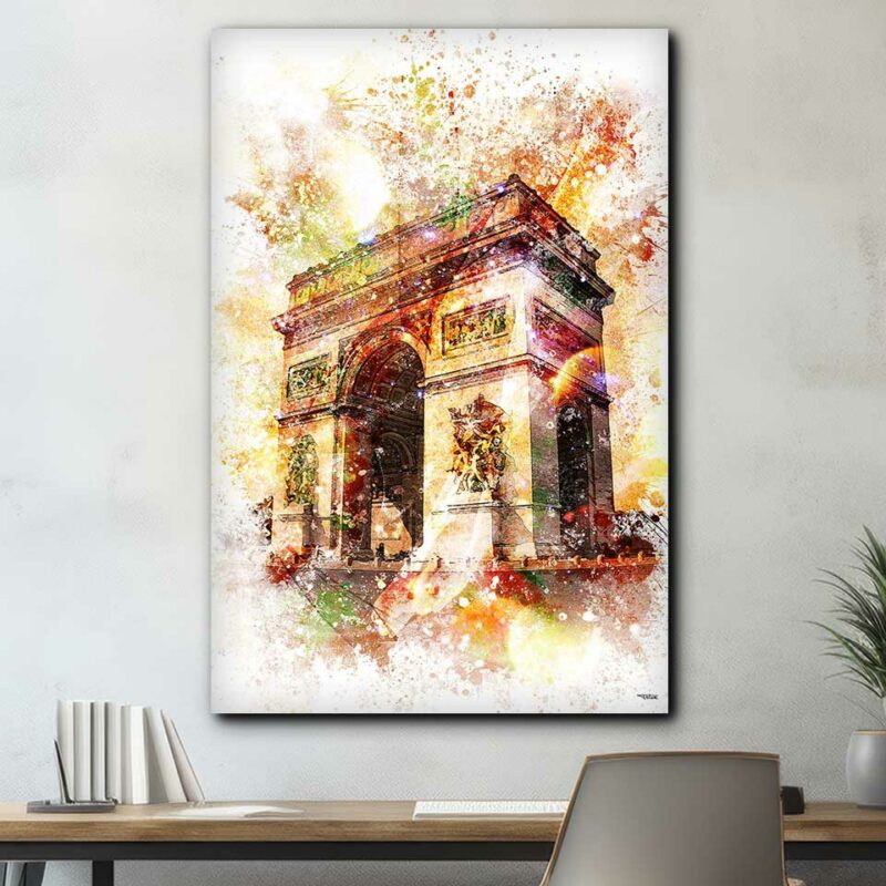 tableau-arc-de-triomphe-paris-peinture-120x80-francais-monuments-sans-cadre