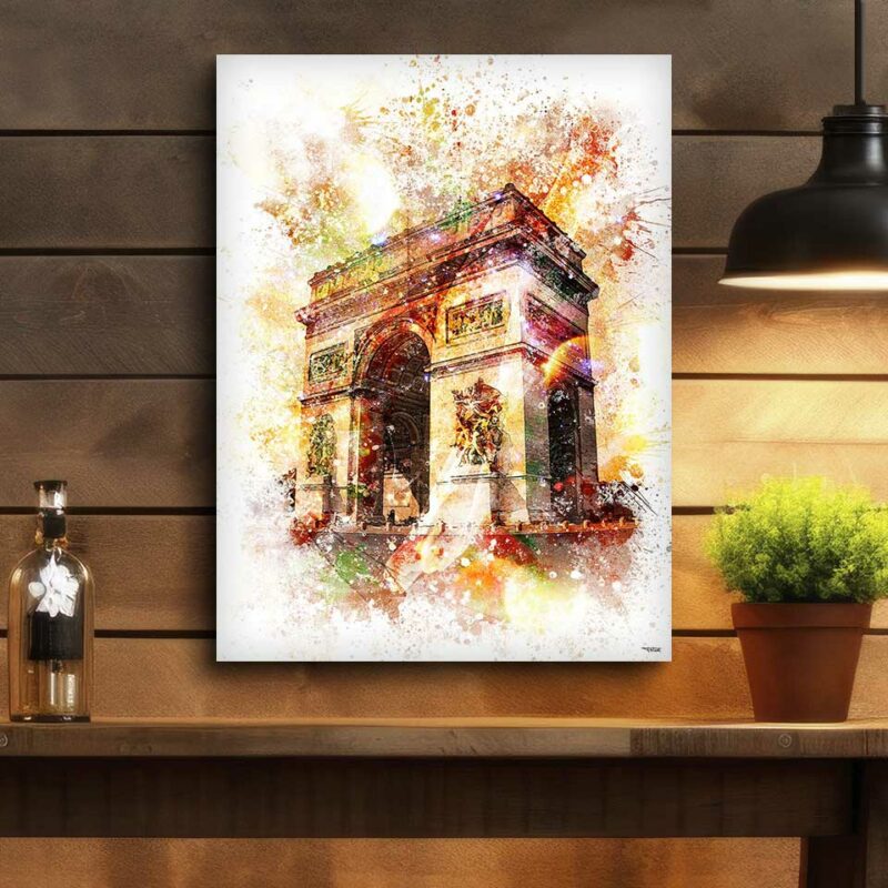 tableau-arc-de-triomphe-paris-peinture-40x30-francais-monuments-sans-cadre