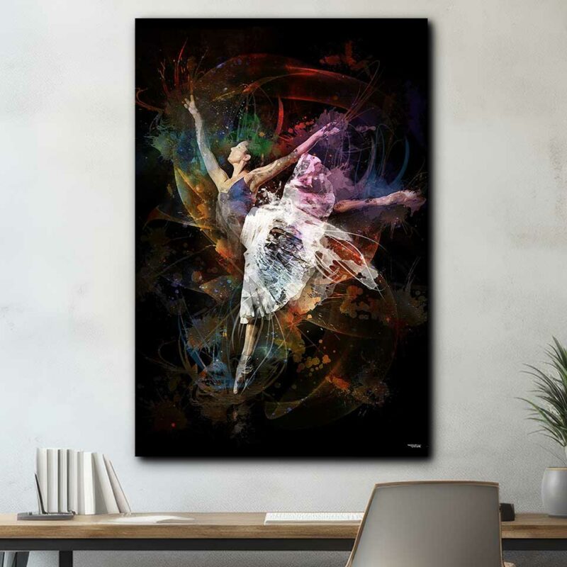 tableau-ballerine-classique-peinture-120x80-francais-sport-danse-sans-cadre