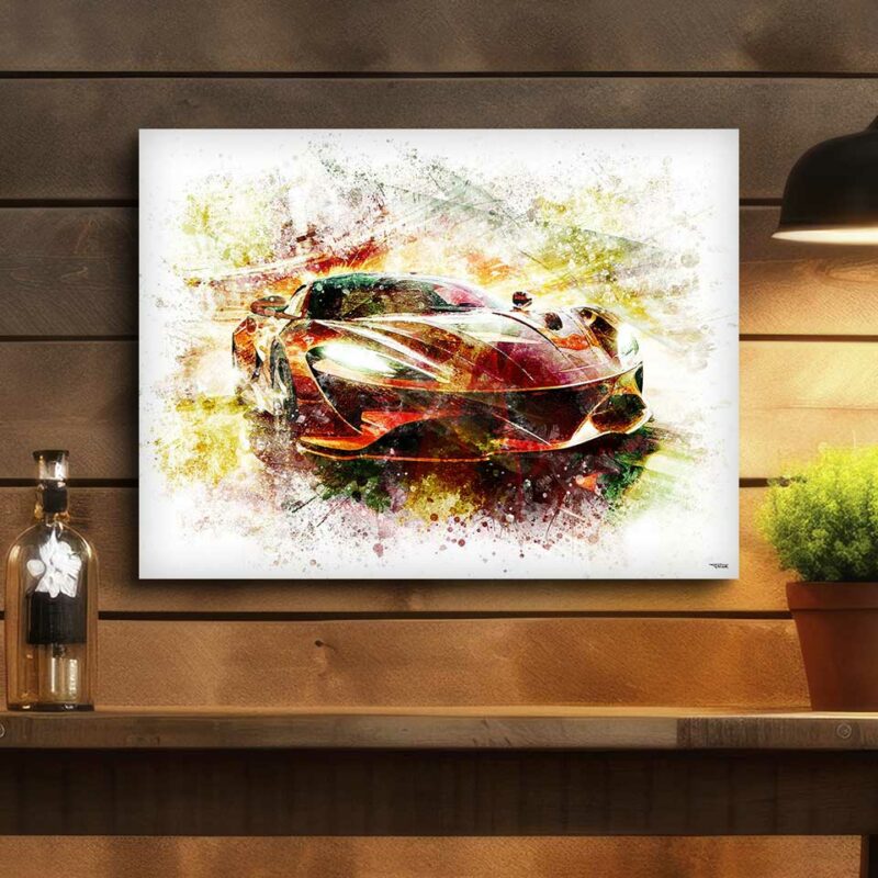 tableau-voiture-de-sport-peinture-40x30-italien-sport-sans-cadre