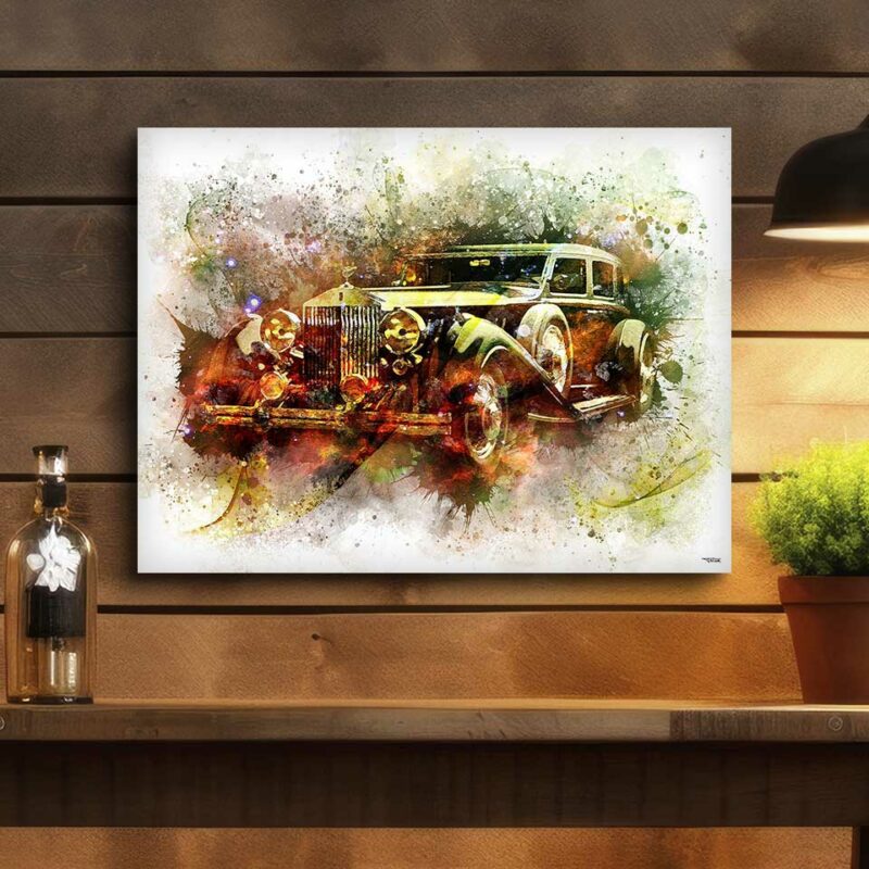 tableau-voiture-rolls-royce-peinture-40x30-italien-sport-sans-cadre