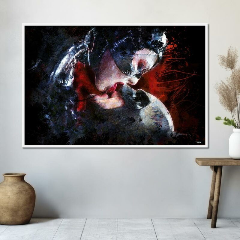 poster-batman-le-defi-peinture-digitale-120x80-italien-cinema-avec-cadre-blanc