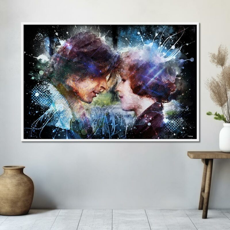 poster-breakfast-club-peinture-digitale-120x80-italien-cinema-avec-cadre-blanc