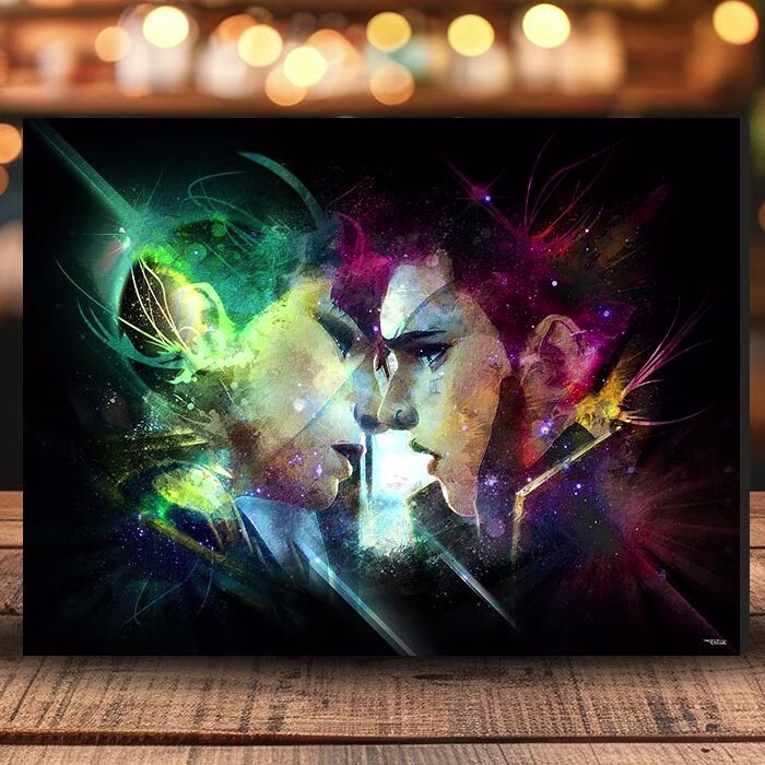 tableau-arcane-caitlin-vi-peinture-digitale-40x30-italien-cinema-serie