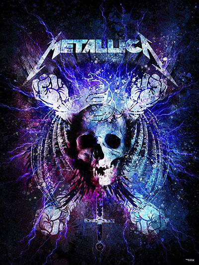 tableau-deco-metallica-peinture-digitale-musique-copyright-totor-pour-splashed-categorie-musique