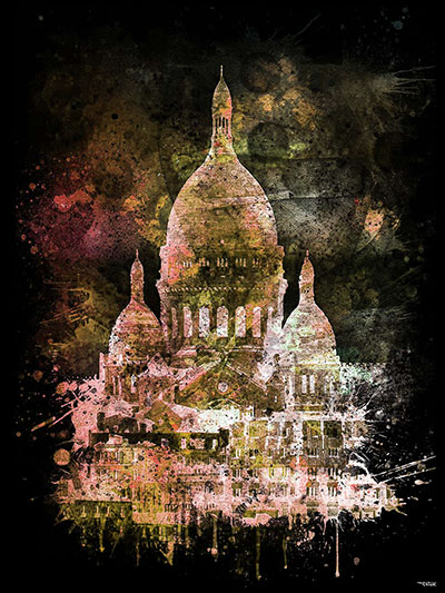 tableau-deco-sacre-coeur-paris-peinture-digitale-monuments-copyright-totor-pour-splashed-categorie-monuments