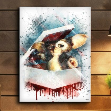 tableau-deco-gizmo-gremlins-peinture-digitale-40x30-francais-cinema-sans-cadre