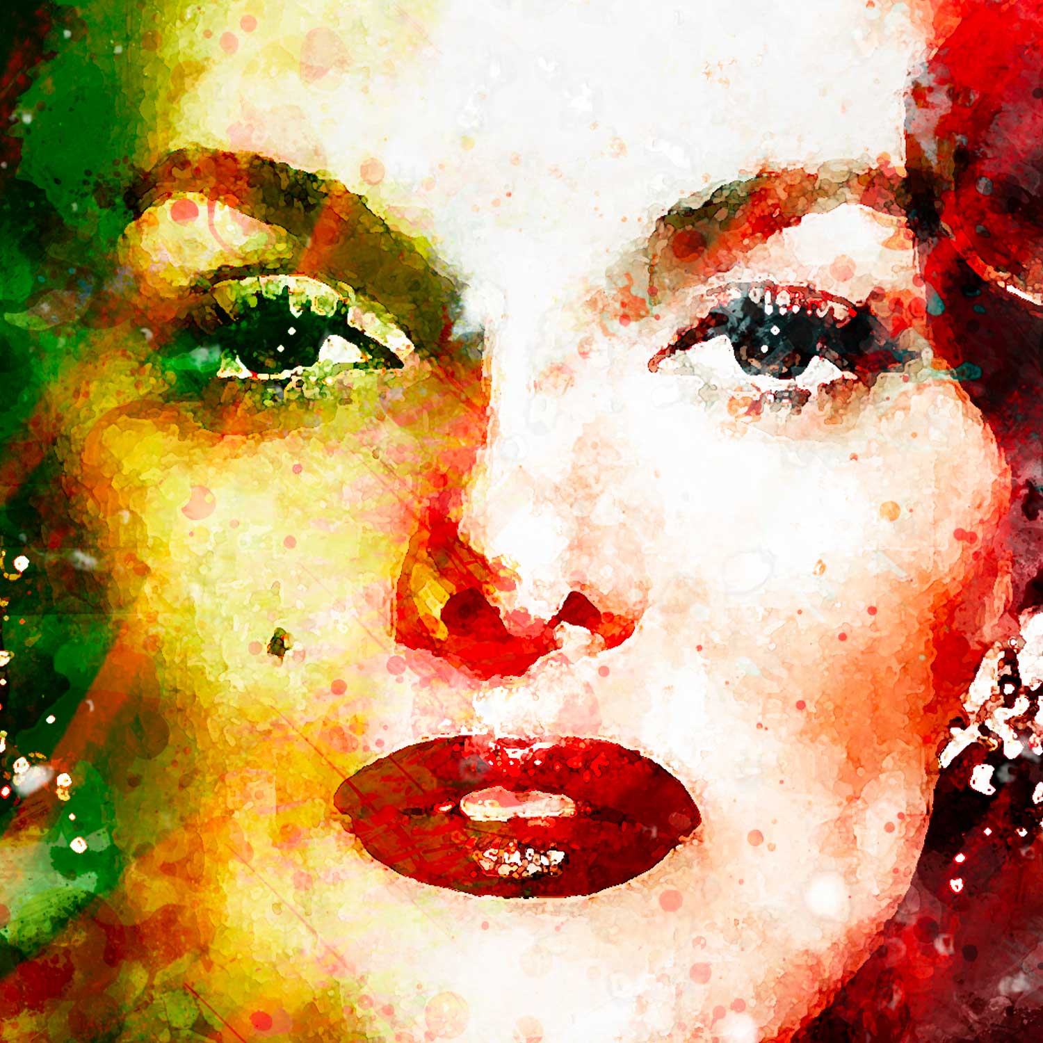 tableau-deco-jane-russel-cinema-copyright-totor-pour-splashed-detail