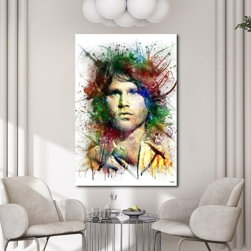 tableau-deco-jim-morrison-the-doors-peinture-digitale-120x80-francais-musique-sans-cadre