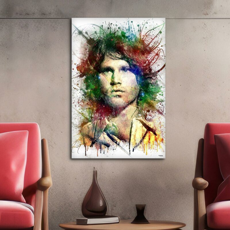 tableau-deco-jim-morrison-the-doors-peinture-digitale-60x40-francais-musique-sans-cadre
