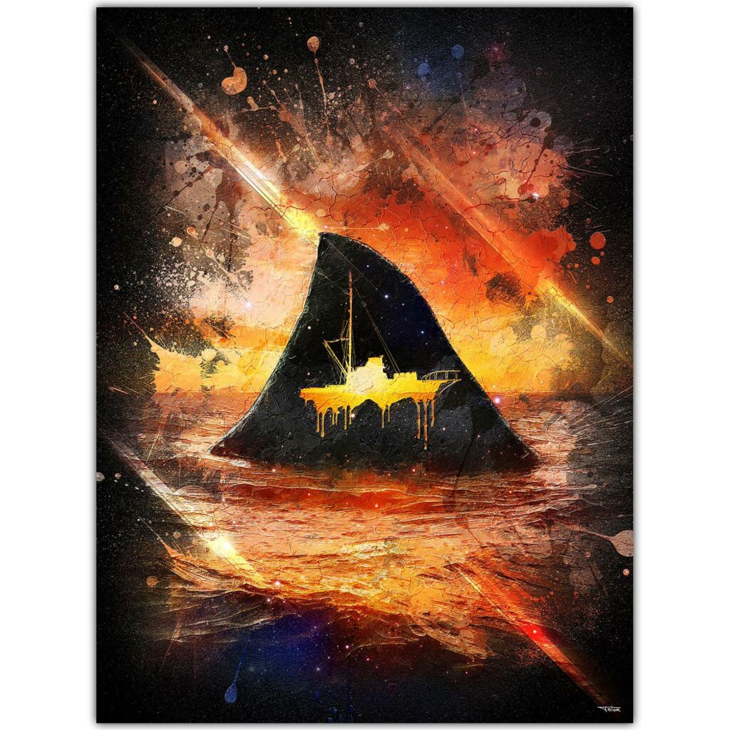 tableau-deco-les-dents-de-la-mer-concept-affiche-peinture-digitale-cinema-copyright-totor-pour-splashed-01
