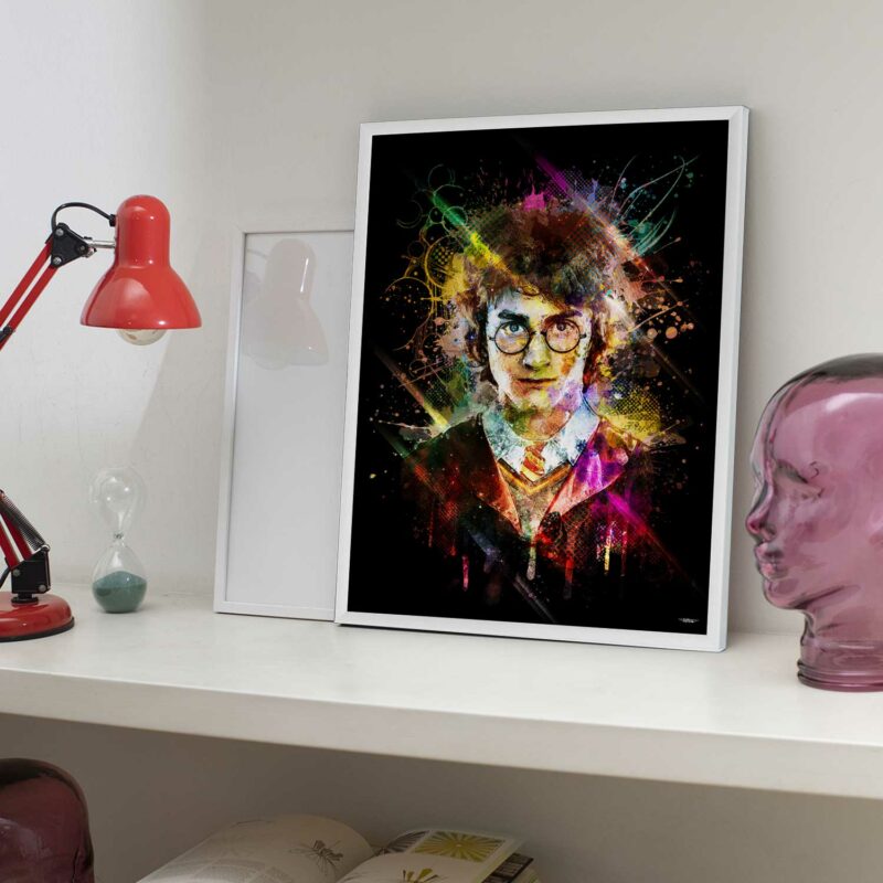 poster-deco-harry-potter-peinture-digitale-40x30-francais-cinema-avec-cadre-blanc-01