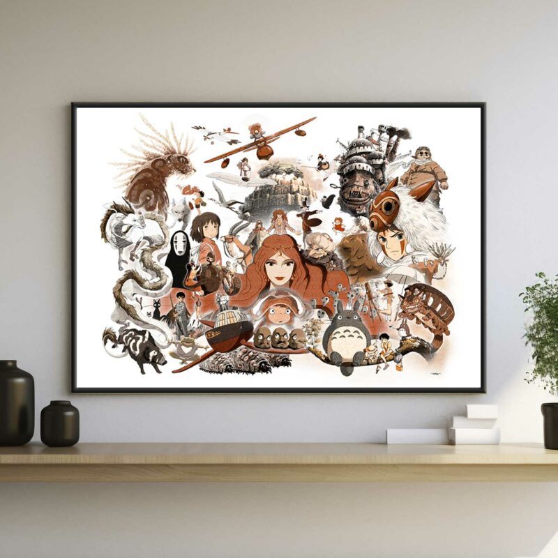 poster-deco-miyazaki-studio-ghibli-peinture-digitale-80x120-italien-cinema-avec-cadre-noir-01