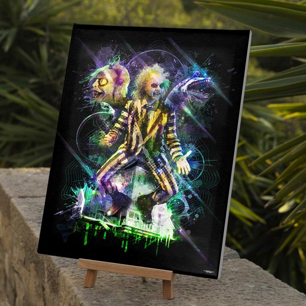 tableau-deco-beetlejuice-tim-burton-peinture-digitale-40x30-francais-cinema-sans-cadre-01