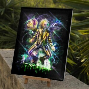 tableau-deco-beetlejuice-tim-burton-peinture-digitale-40x30-francais-cinema-sans-cadre-01