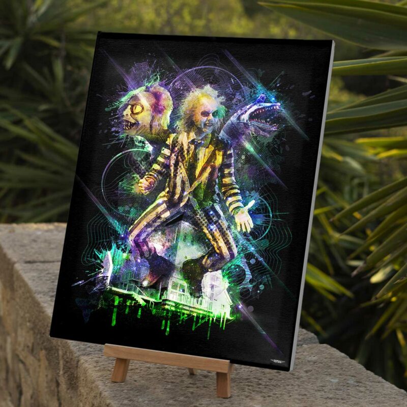 tableau-deco-beetlejuice-tim-burton-peinture-digitale-40x30-francais-cinema-sans-cadre-01