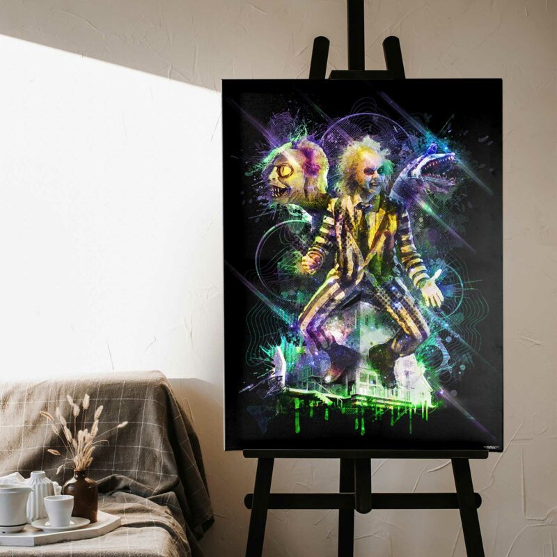 tableau-deco-beetlejuice-tim-burton-peinture-digitale-80x60-francais-cinema-sans-cadre-01