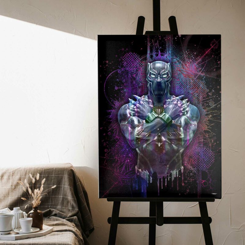 tableau-deco-black-panther-marvel-peinture-digitale-80x60-francais-cinema-sans-cadre--01