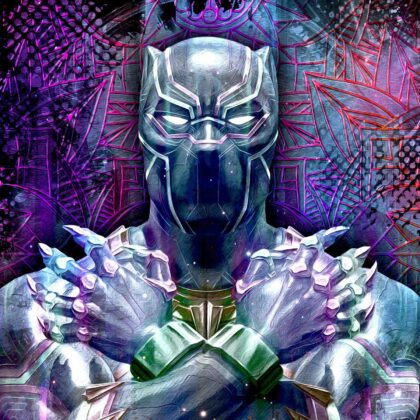 tableau-deco-black-panther-wakanda-peinture-digitale-cinema-copyright-totor-pour-splashed-02