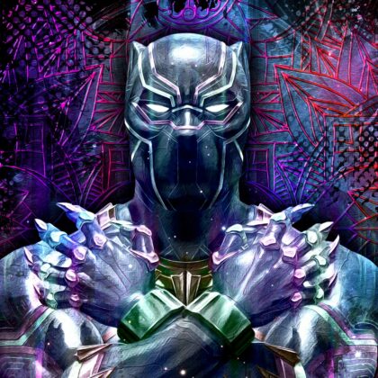 tableau-deco-black-panther-wakanda-peinture-digitale-cinema-copyright-totor-pour-splashed-02