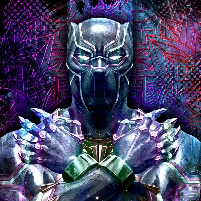 tableau-deco-black-panther-wakanda-peinture-digitale-cinema-copyright-totor-pour-splashed-02