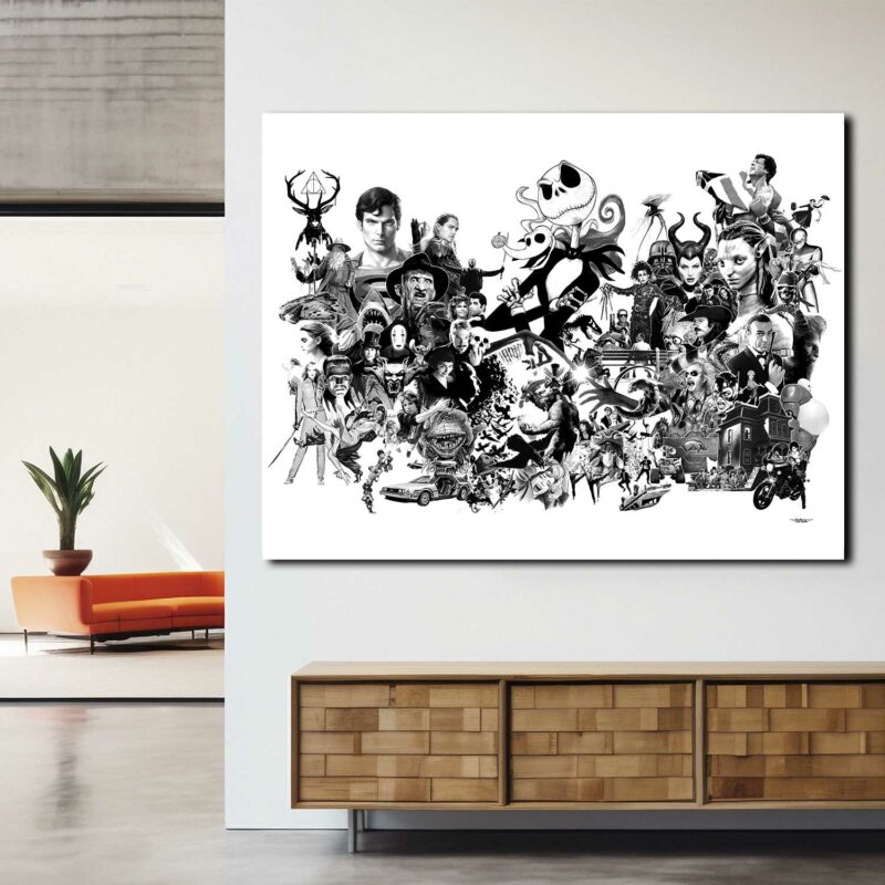 tableau-deco-composition-cinema-pop-culture-peinture-digitale-80x120-italien-cinema-sans-cadre-01