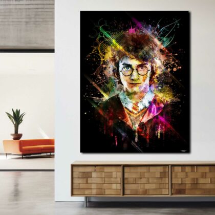 tableau-deco-harry-potter-peinture-digitale-120x80-francais-cinema-sans-cadre-01