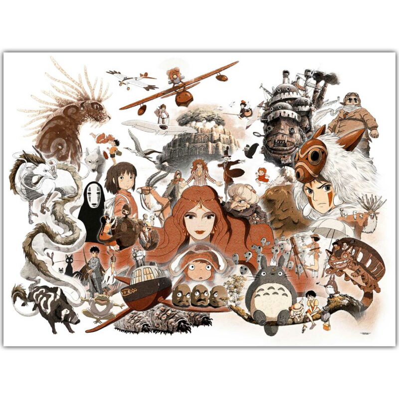 tableau-deco-hayao-miyazaki-studio-ghibli-spiderman-peinture-digitale-cinema-copyright-totor-pour-splashed-01