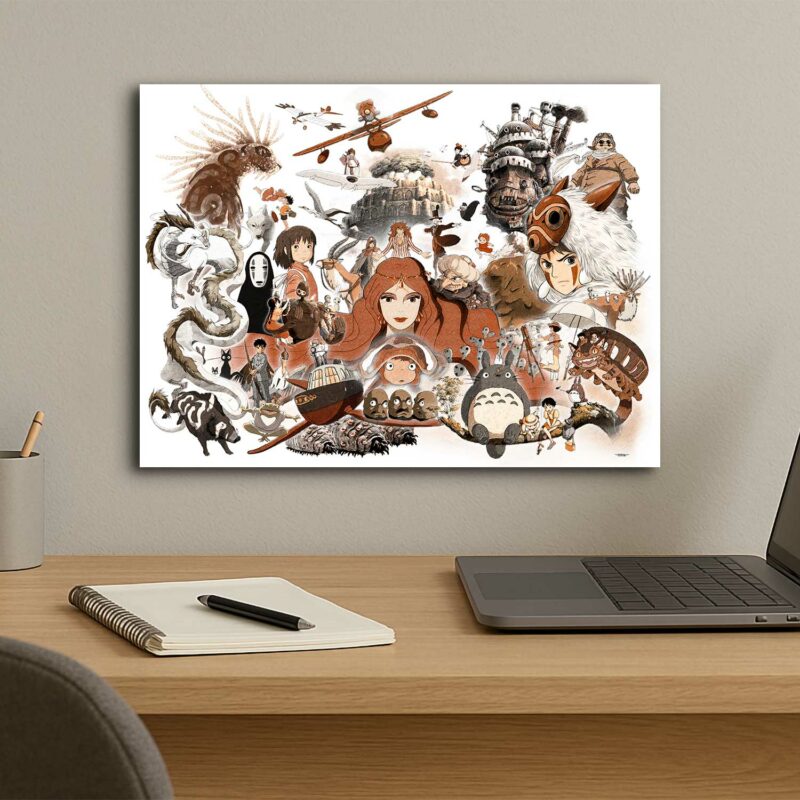 tableau-deco-miyazaki-studio-ghibli-peinture-digitale-30x40-italien-cinema-sans-cadre-01