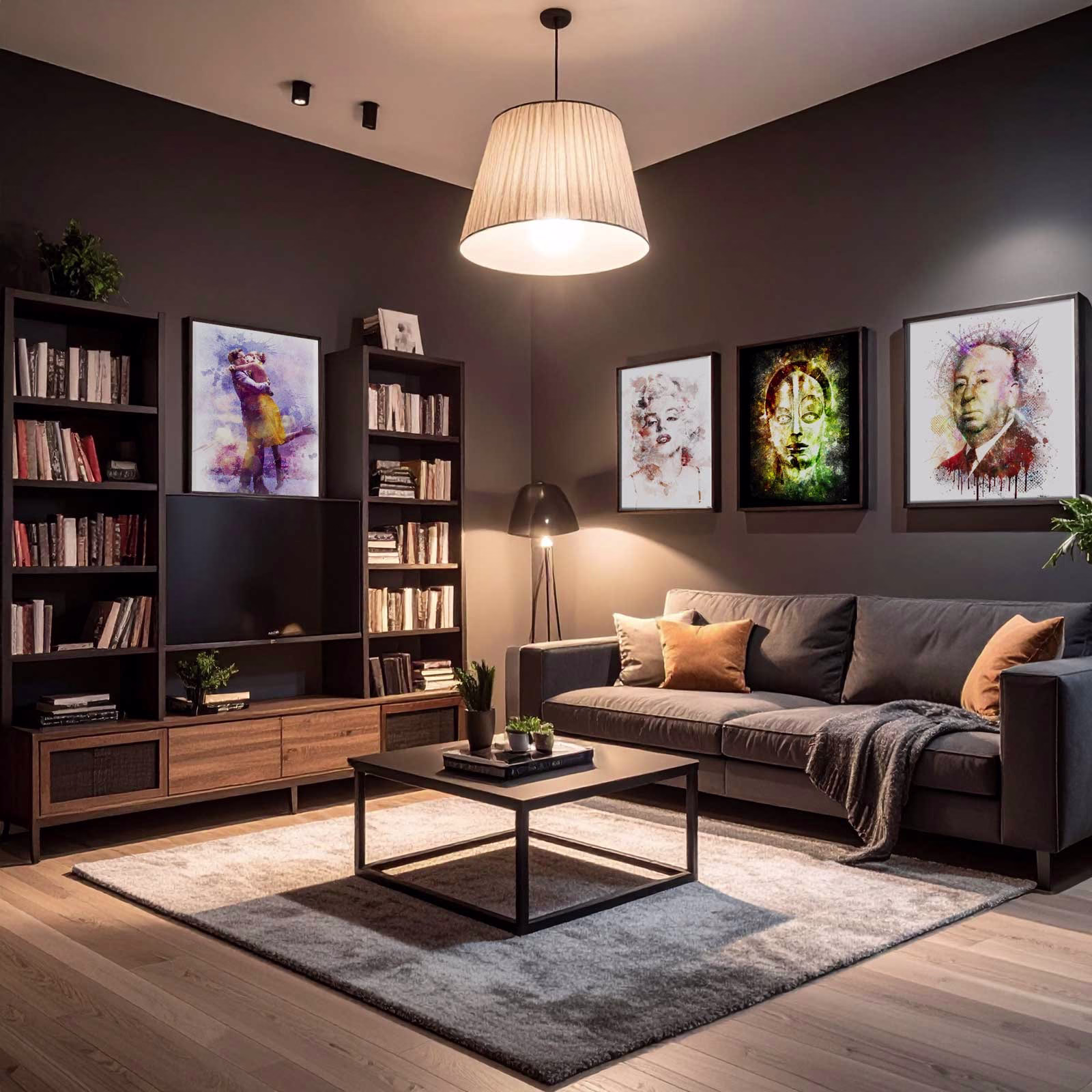 5 idées de décoration murale pour un salon ambiance cinéma
