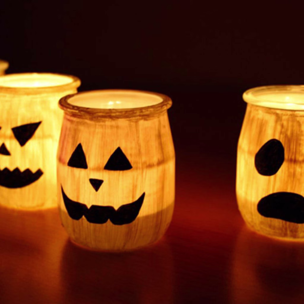 photophores fait maison - décoration Halloween originale - Splashed!