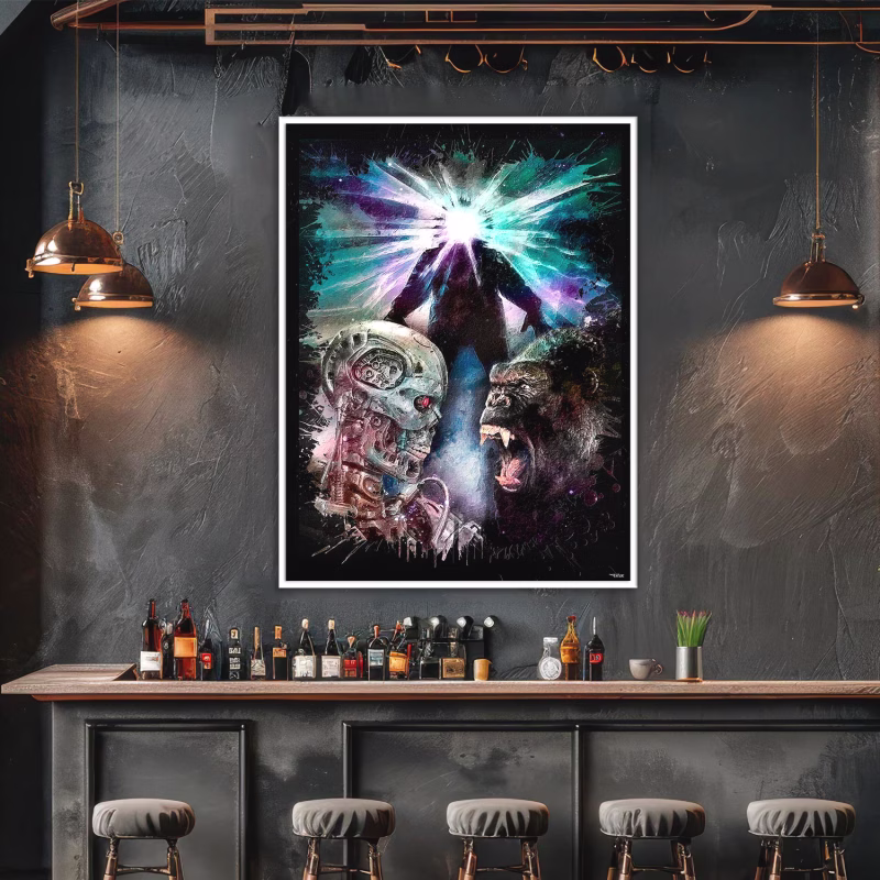 poster-deco-composition-cinema-fantastique-pop-culture-peinture-digitale-80x120-francais-cinema-avec-cadre-blanc-02