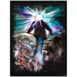tableau-deco-compo-fantastique-the-thing-terminator-king-kong-peinture-digitale-cinema-copyright-totor-pour-splashed-01