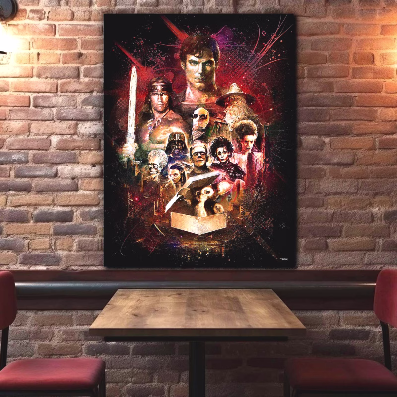tableau-deco-composition-cinema-fantastique-pop-culture-peinture-digitale-80x60-francais-cinema-sans-cadre-01